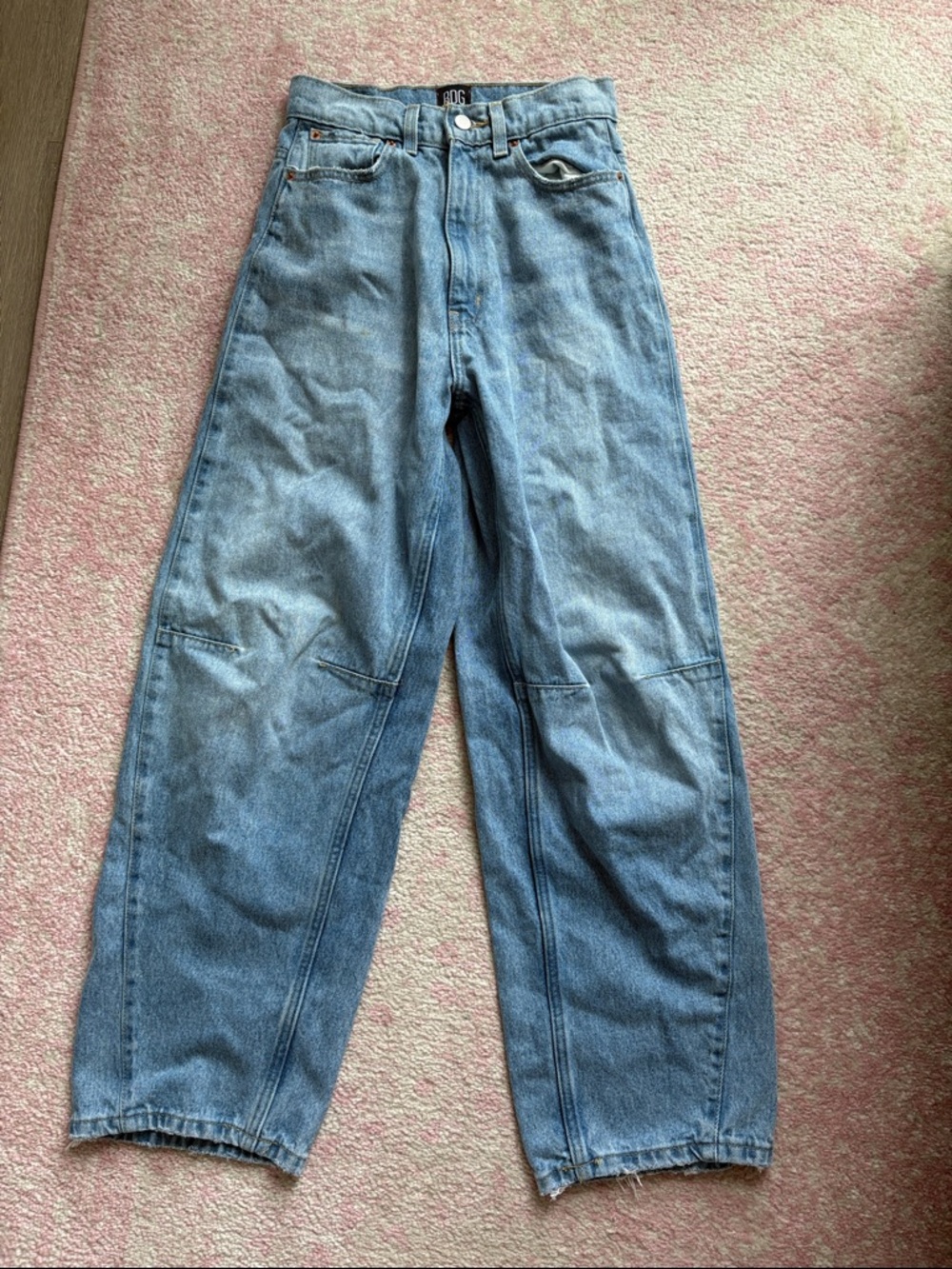 BDG Light Blue High-Rise Wide Leg Jeans